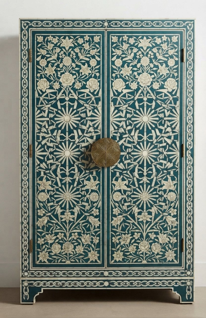 Bone-Inlay Armoire