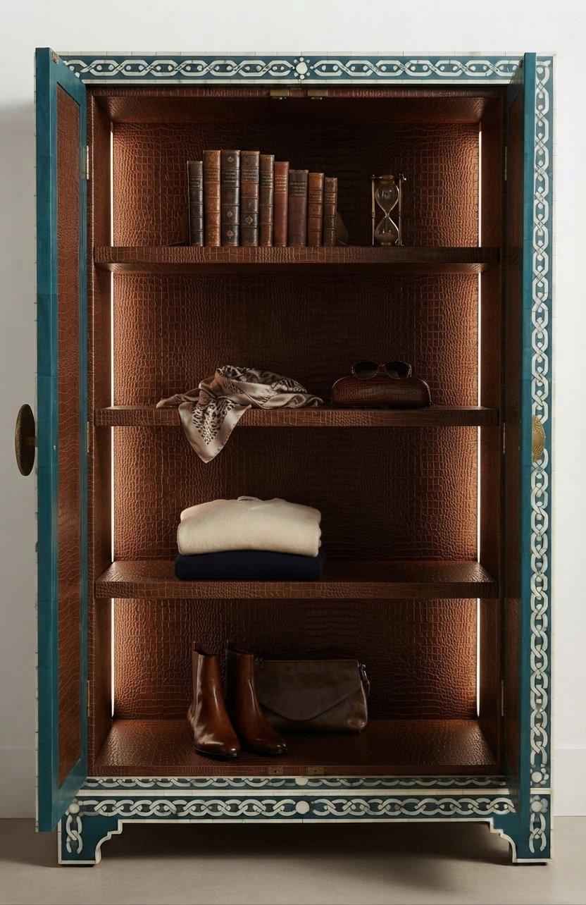 Bone-Inlay Armoire