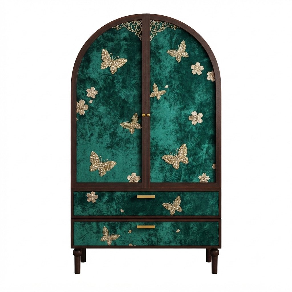 Emerald Vintage Armoire