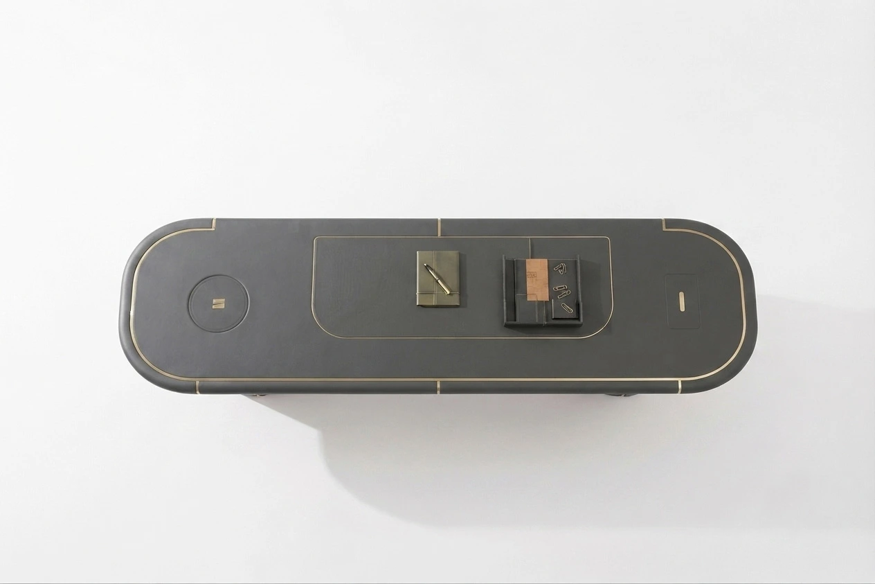 Royal Obsidian Study Table